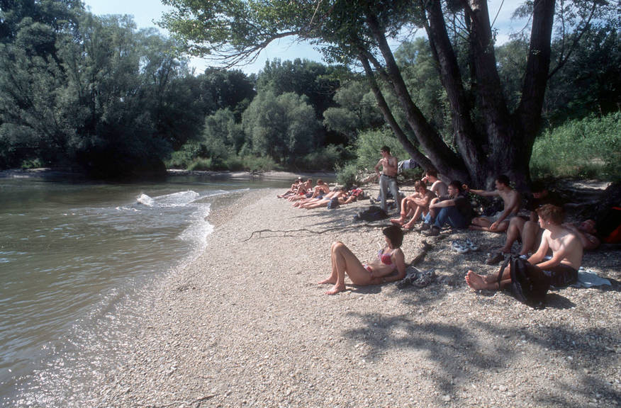 Kúpanie a splav v Národnom parku DONAU-AUEN Rakúsko - Dunaj - kúpanie - plávanie - člnkovanie
